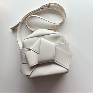 Acne studio crossbody bag white